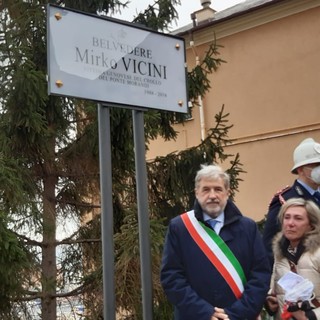 Cornigliano, il belvedere sul Polcevera intitolato a Mirko Vicini, vittima del crollo di Ponte Morandi