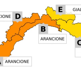 Prolungata allerta arancione per temporali fino a domani su tutto il centro-ponente ligure (zone A-B-D)