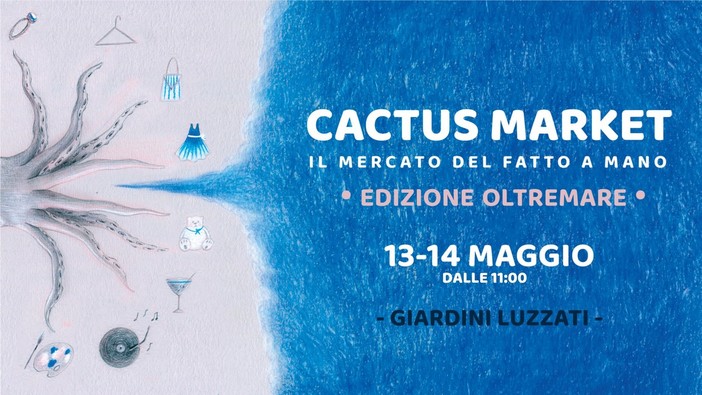 Ai Giardini Luzzati torna il Cactus Market in versione blu &quot;Oltremare&quot;