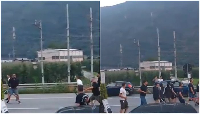 Botte fra tifosi di Samp e Como in Valtellina, le immagini della rissa (Video)