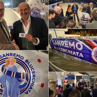 Nasce il Sampdoria Club ‘Sanremo Blucerchiata’, all’inaugurazione anche il presidente Marco Lanna (foto e video)