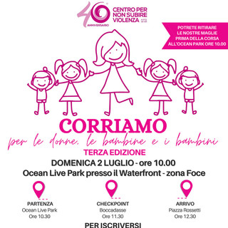 Una corsa per i diritti delle donne, delle bambine e dei bambini, domenica torna la corsa del Centro Per non Subire Violenza