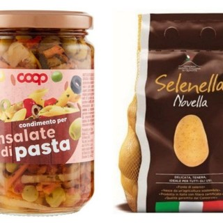 Ritirati dal mercato lotti di condimento per pasta Coop e patate novelle Selenella