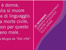 25 Novembre: cartoline omaggio in centro storico con le frasi di Michela Murgia