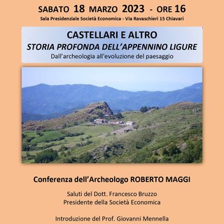 A Chiavari una conferenza sulla storia dell'Appennino Ligure dall’archeologia all’evoluzione del paesaggio