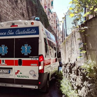 Anziano cade in strada a Castelletto e si mutila il piede