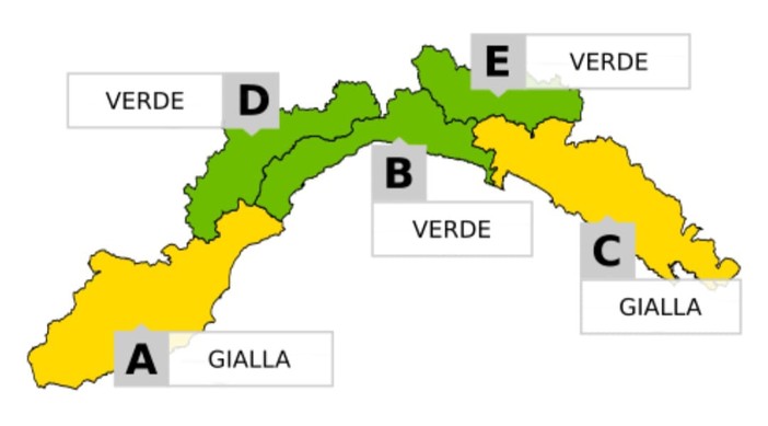 Maltempo anche a Pasquetta, allerta gialla sul Levante dalla mezzanotte