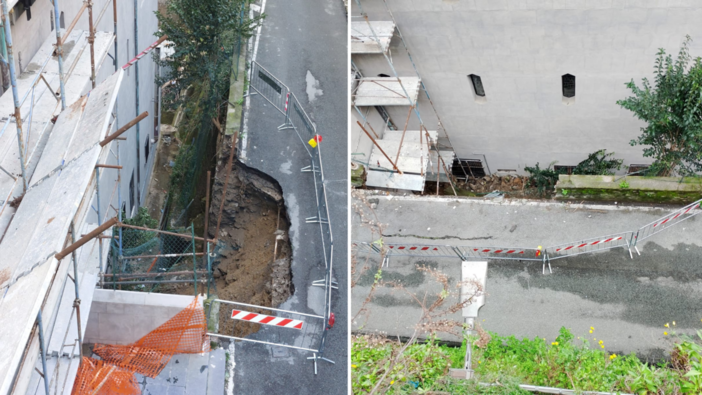 Frana in via del Chiappazzo, dallo scorso 4 marzo ancora strada chiusa e disagi per i residenti (Foto)