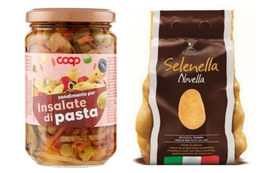 Ritirati dal mercato lotti di condimento per pasta Coop e patate novelle Selenella