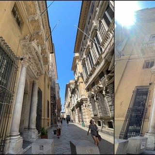 Alla scoperta dei Rolli - Prudenza e Vigilanza, le speciali sentinelle che vegliano via Garibaldi dal Palazzo Pantaleo Spinola