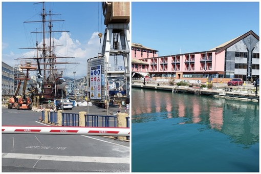 Sorpresa al Porto Antico, il Galeone Neptune lascia ponte Calvi