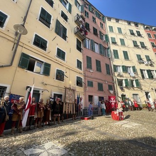 In Campo Pisano la rievocazione della Battaglia della Meloria, sindaco Bucci: “Genova e Pisa hanno segnato la storia del Mediterraneo. Non dobbiamo disconoscere il passato”