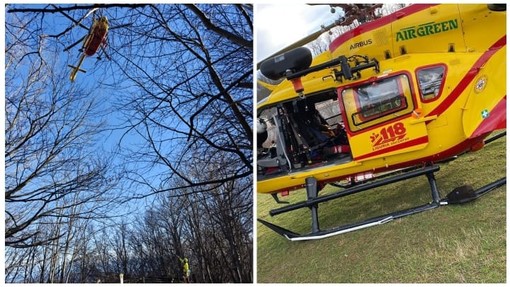 Biker tedesca cade nella zona del Melogno: mobilitato l’elisoccorso, codice giallo al Santa Corona