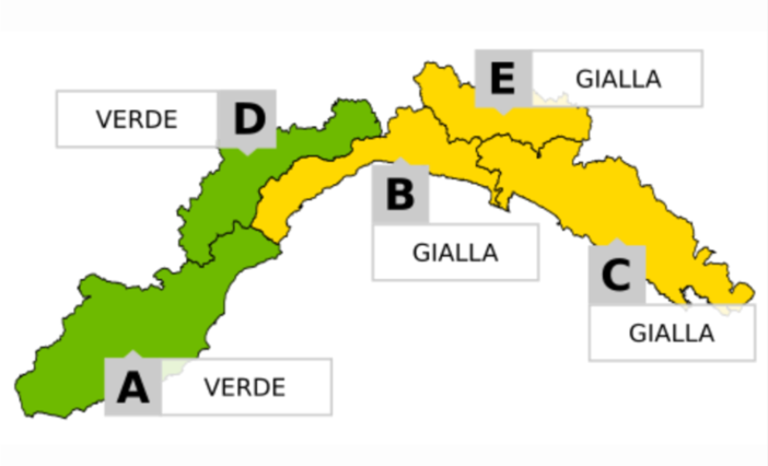 Maltempo in arrivo, a mezzanotte scatta l’allerta gialla su Genova, Savona e il Levante