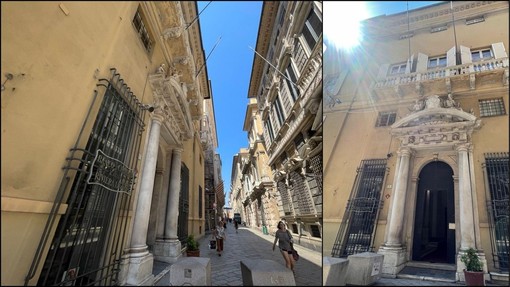 Alla scoperta dei Rolli - Prudenza e Vigilanza, le speciali sentinelle che vegliano via Garibaldi dal Palazzo Pantaleo Spinola