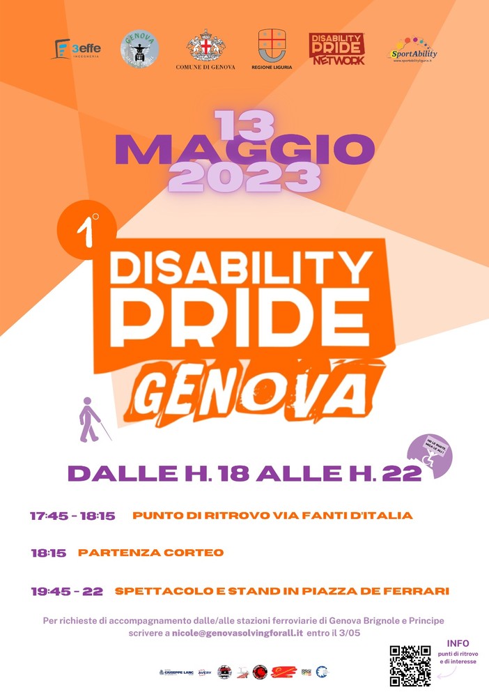 In piazza uniti per i diritti e l'orgoglio delle persone con disabilità. A Genova per la prima volta arriva il Disability Pride