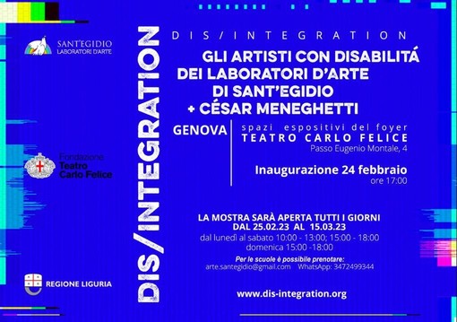 Dis/integration, quando l'arte libera dal silenzio parla di pace. Domani la presentazione della mostra al foyer del Carlo Felice