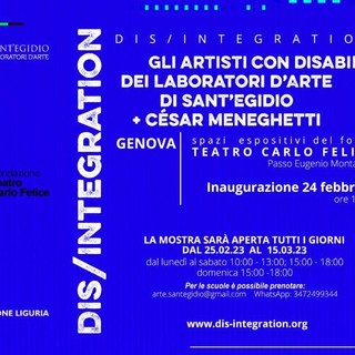 Dis/integration, quando l'arte libera dal silenzio parla di pace. Domani la presentazione della mostra al foyer del Carlo Felice