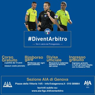 Dal 7 ottobre via al nuovo corso per diventare arbitri di calcio FIGC