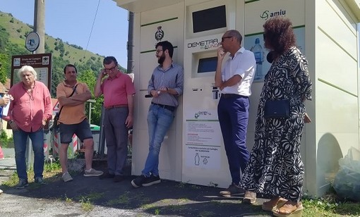 Inaugurato oggi il 4° ecocompattatore PlasTiPremia in valle Scrivia