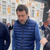 Edoardo Rixi, Matteo Salvini e Marco Bucci