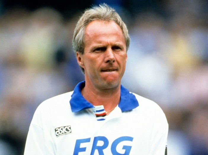 L'omaggio della Samp a Sven-Göran Eriksson, il tecnico svedese a Marassi per il match con la Reggiana