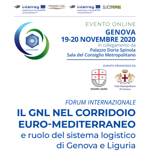 Regione Liguria e Città Metropolitana di Genova promuovono evento internazionale sul ruolo del gas naturale liquefatto