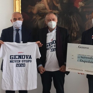 &quot;Genova never stops 2020&quot;: 9.000 euro all'ospedale Galliera