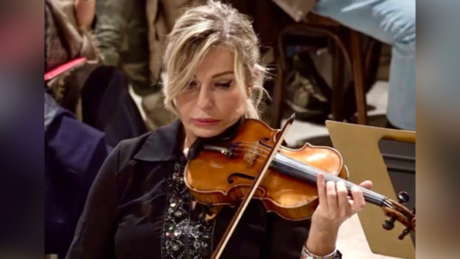 Elisabetta Garetti, primo violino dell'orchestra del Carlo Felice