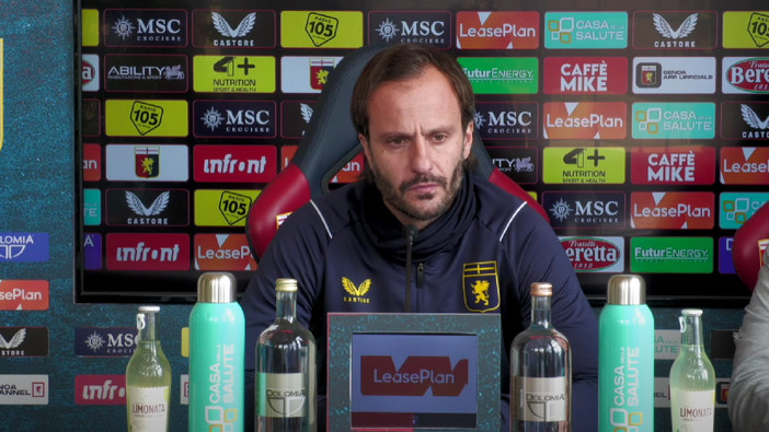 Mister Alberto Gilardino in conferenza pre partita (immagine di repertorio)