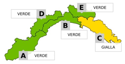 Maltempo in Liguria, domani allerta gialla sul levante