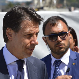 Conte inaugura stabilimento Fincantieri dove verrà tagliata prima lamiera per il nuovo Morandi