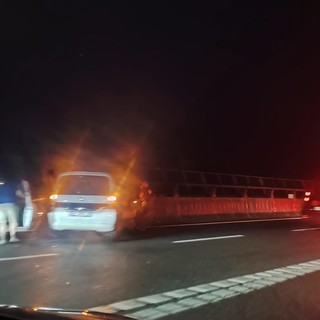 A10, carambola tra Pra' e Arenzano: un ferito e traffico rallentato