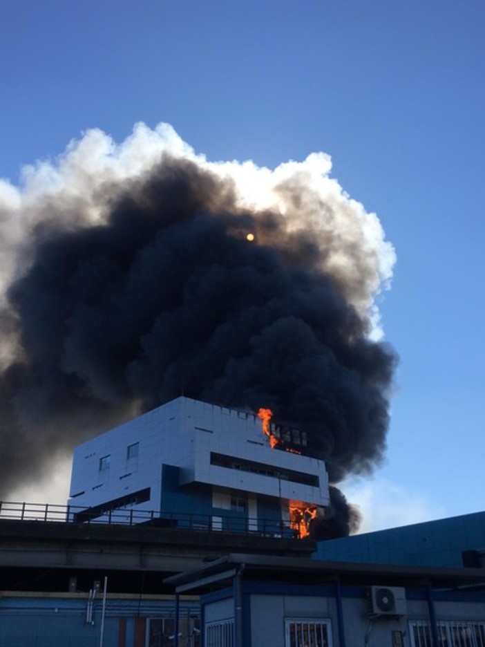 Incendio all'Autorità Portuale, il comandante della Guardia Costiera Gasparini: &quot;Risposta immediata del dispositivo&quot;