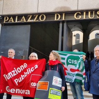 Presidio dei sindacati sotto il palazzo di Giustizia: &quot;Manca personale&quot;