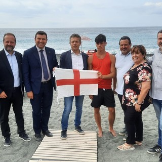 Voltri, inaugurata la nuova spiaggia libera attrezzata