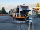Oregina, principio di incendio su un bus: intervento dei vigili del fuoco (Foto)