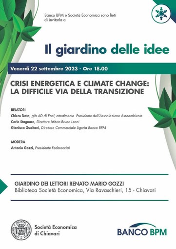 Chiavari, al via venerdì l'appuntamento con 'Il Giardino delle Idee'