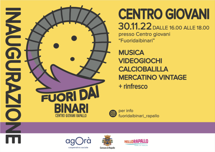 Rapallo, il comune inaugura il Centro giovani &quot;Fuori dai binari&quot;