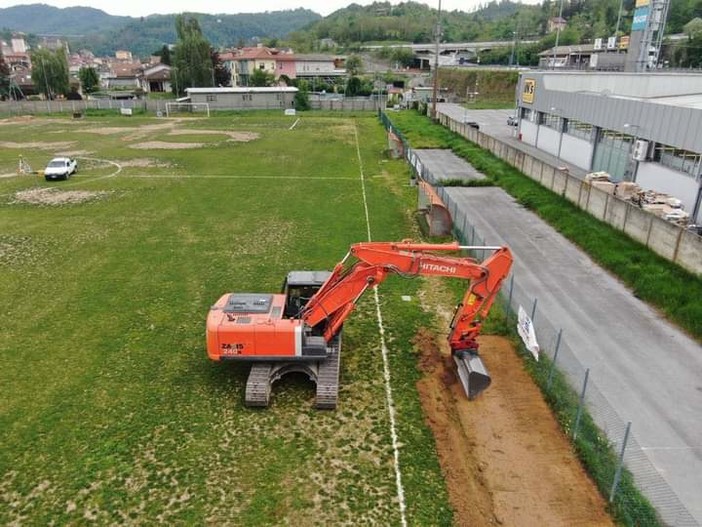 Millesimo, al via i lavori di riqualificazione degli impianti sportivi di viale Mameli