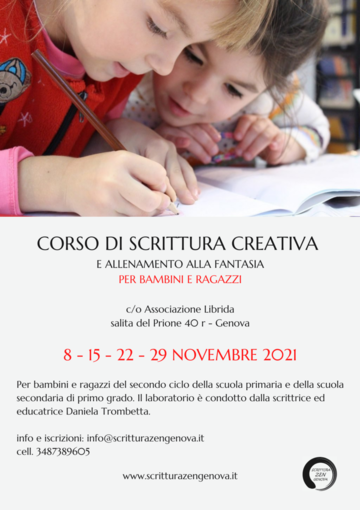 Corso di scrittura creativa e allenamento alla fantasia per bambini e ragazzi