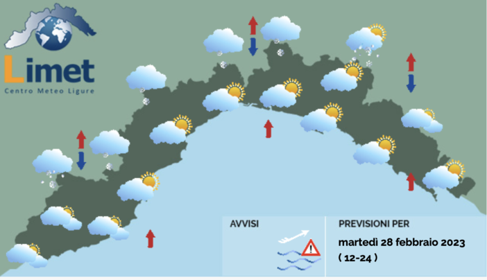 Meteo, ancora nevicate a bassa quota e venti di burrasca