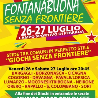 Tornano le sfide sportive fra i Comuni con &quot;Fontanabuona Senza Frontiere&quot;