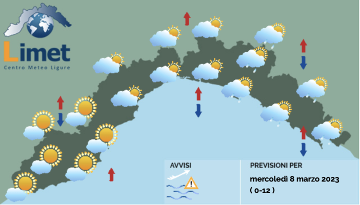 Meteo, correnti umide porteranno nubi e qualche pioggia sul levante