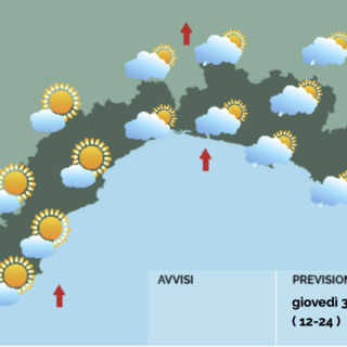 Meteo, ancora instabilità: qualche rovescio nel pomeriggio sul Tigullio e sui rilievi