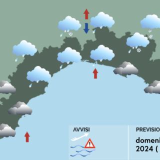 Meteo, nuvole e pioggia su tutta la Liguria