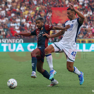 Messias in campo col Verona: fu la sua ultima apparizione (foto Gabriele Siri)