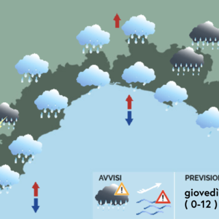 Meteo, ancora maltempo su tutta la Liguria per il passaggio di un nuovo fronte