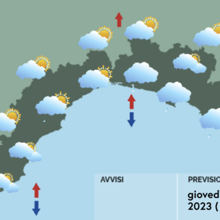 Meteo, nubi sparse e possibili piogge su tutta la regione