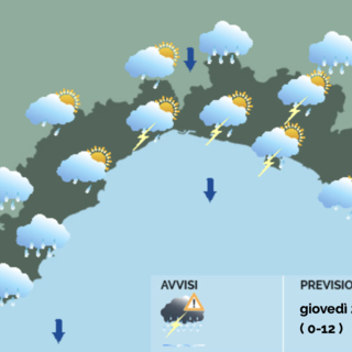 Meteo, ancora allerta sulla Liguria: possibili temporali intensi